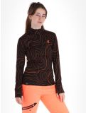 Vignette Poederbaas, Maps pull de ski femmes Black Orange noir, orange 