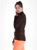 Vignette Poederbaas, Maps pull de ski femmes Black Orange noir, orange 