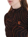 Vignette Poederbaas, Maps pull de ski femmes Black Orange noir, orange 