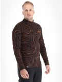 Vignette Poederbaas, Maps pull de ski hommes Black Orange noir, orange 