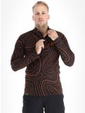 Vignette Poederbaas, Maps pull de ski hommes Black Orange noir, orange 