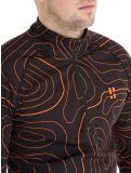 Vignette Poederbaas, Maps pull de ski hommes Black Orange noir, orange 