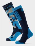 Vignette Poederbaas, Ski Socks 2-pack chaussettes de ski unisexe Camo Navy bleu 