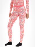 Vignette Poederbaas, Thermo Animal pantalon thermique femmes Zebra Pink rose 