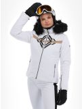 Vignette Poivre Blanc, Active Line W23-0800-WO/P veste de ski femmes Print White blanc 