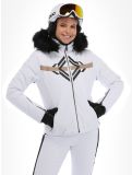 Vignette Poivre Blanc, Active Line W23-0800-WO/P veste de ski femmes Print White blanc 