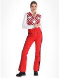 Vignette Poivre Blanc, Luxe Sport 24PBH0822/WO pantalon de ski femmes Scarlet Red / Black noir, rouge 