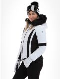 Vignette Poivre Blanc, Luxe Sport Line W23-0804-WO veste de ski femmes White / Black blanc, noir 