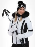 Vignette Poivre Blanc, Luxe Sport Line W23-0804-WO veste de ski femmes White / Black blanc, noir 