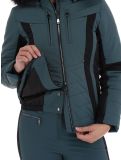 Vignette Poivre Blanc, Luxe Sport Line W23-0804-WO veste de ski femmes Ever Green / Black noir, vert 