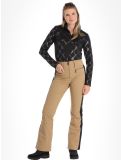 Vignette Poivre Blanc, Luxe Sport Line W23-0822-WO pantalon de ski en softshell femmes Almond Brown / Black brun, noir 