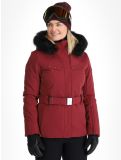 Vignette Poivre Blanc, Traditional 24PBH0801/WO veste de ski femmes Burgundy Red rouge 