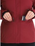 Vignette Poivre Blanc, Traditional 24PBH0801/WO veste de ski femmes Burgundy Red rouge 