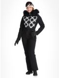 Vignette Poivre Blanc, Traditional 24PBH0831/WO/C combinaison de ski femmes Cross Black noir 