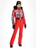 Vignette Poivre Blanc, Traditional 24PBH0831/WO/P combinaison de ski femmes Print Scarlet Red rouge 