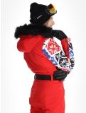 Vignette Poivre Blanc, Traditional 24PBH0831/WO/P combinaison de ski femmes Print Scarlet Red rouge 