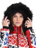 Vignette Poivre Blanc, Traditional 24PBH0831/WO/P combinaison de ski femmes Print Scarlet Red rouge 