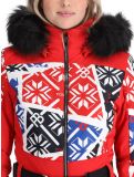 Vignette Poivre Blanc, Traditional 24PBH0831/WO/P combinaison de ski femmes Print Scarlet Red rouge 