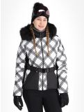 Vignette Poivre Blanc, Traditional 24PBH1003/WO/C veste de ski femmes Cross Black blanc, noir 