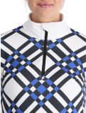 Vignette Poivre Blanc, Traditional 24PBH1940/WO/C pull de ski femmes Cross Acid Blue blanc, bleu 