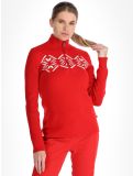 Vignette Poivre Blanc, Traditional 24PBH3540/WO pull de ski femmes Scarlet Red rouge 