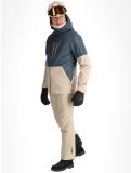 Vignette Protest, PRTBAKIE veste de ski hommes Yale Blue beige, bleu 