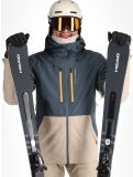 Vignette Protest, PRTBAKIE veste de ski hommes Yale Blue beige, bleu 