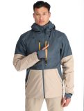 Vignette Protest, PRTBAKIE veste de ski hommes Yale Blue beige, bleu 