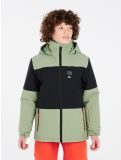 Vignette Protest, PRTDECKS JR veste de ski enfants Marl Green noir, vert 