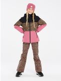 Vignette Protest, PRTFUGEE JR veste de ski enfants Rose Dust noir, rose 