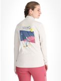 Vignette Protest, PRTLUNAR 1/4 zip pull de ski femmes Kitoff White blanc 