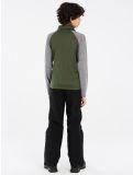 Vignette Protest, PRTRAF JR 1/4 zip pull de ski enfants Thyme gris, vert 