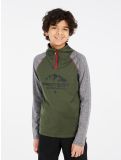 Vignette Protest, PRTRAF JR 1/4 zip pull de ski enfants Thyme gris, vert 