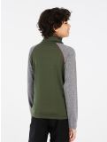 Vignette Protest, PRTRAF JR 1/4 zip pull de ski enfants Thyme gris, vert 