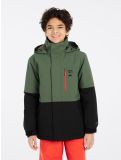 Vignette Protest, PRTSAVER JR veste de ski enfants Thyme noir, vert 