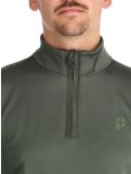 Vignette Protest, REWILL 1/4 zip top pull de ski hommes Thyme vert 