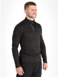 Vignette Protest, REWILL 1/4 zip top pull de ski hommes True Black noir 