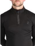 Vignette Protest, REWILL 1/4 zip top pull de ski hommes True Black noir 