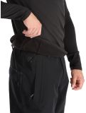 Vignette Protest, REWILL 1/4 zip top pull de ski hommes True Black noir 