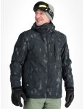 Vignette Quiksilver, Mission Printed veste de ski hommes Nature Zoom Dark Shadow noir 