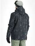 Vignette Quiksilver, Mission Printed veste de ski hommes Nature Zoom Dark Shadow noir 