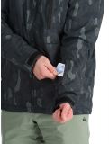 Vignette Quiksilver, Mission Printed veste de ski hommes Nature Zoom Dark Shadow noir 