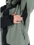 Vignette Quiksilver, Muldrow veste de ski hommes True Black noir, vert 