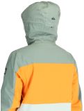 Vignette Quiksilver, Sycamore veste de ski hommes Sea Spray orange, vert 