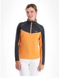 Vignette Regatta, Hepley pull de ski femmes Abricot Crush / Seal Grey gris, orange 