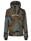 Vignette Rehall, Artrix-R-Jr. anorak d'hiver enfants Camo Olive vert 