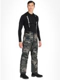 Vignette Rehall, Backbone-R pantalon de ski hommes Camo Black noir, vert 