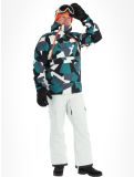 Vignette Rehall, Buck-R veste de ski hommes Camo teal green noir, vert 