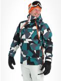 Vignette Rehall, Buck-R veste de ski hommes Camo teal green noir, vert 