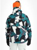 Vignette Rehall, Buck-R veste de ski hommes Camo teal green noir, vert 